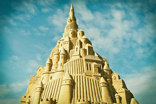 Gorgeouss Sand Castle reaching for the sky